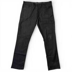 Vissla Cone Denim Jeans Mens Size 38x34 Graphite Gray Straight Leg NEW